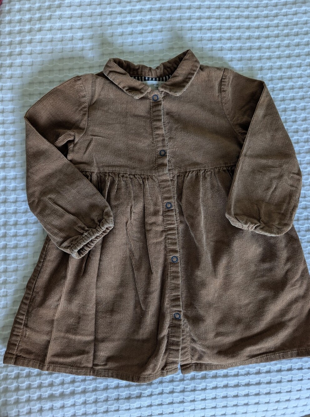 Zara Brown Corduroy Shirt Dress